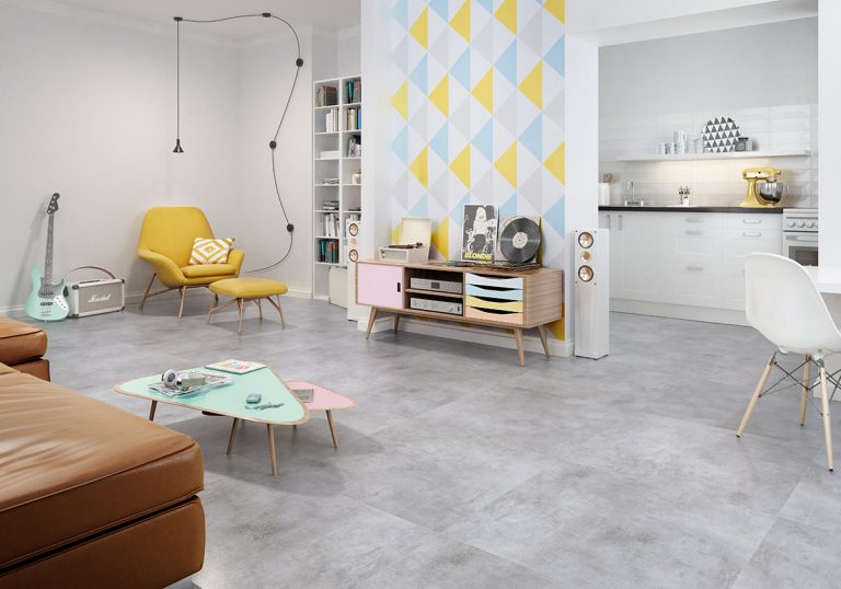 Beż i miód we wnętrzu – idealne połączenie płytek venus beige i vector crema